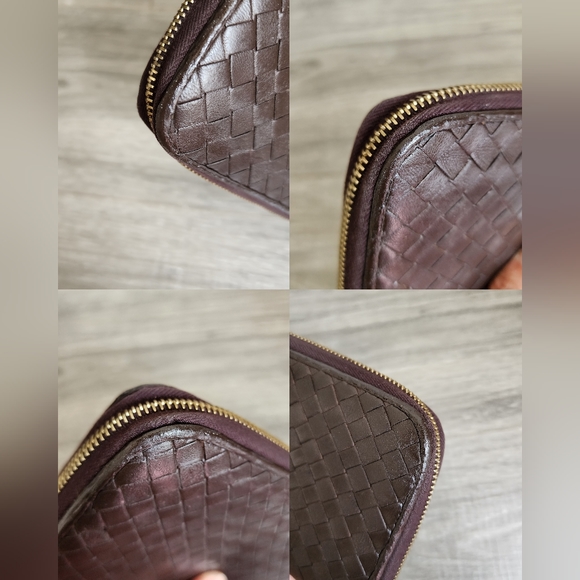 CLEAN Bottega Veneta Vintage Intrecciato Zip Around Wallet - Picture 12 of 14